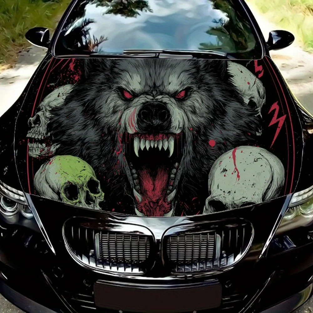 Thrilling and Dominant Wolf car hood stickers, waterproof self-adhesive, scratch resistant, easy to stick, durable car PVC stick
Thrilling and Dominant Wolf car hood stickers, waterproof self-adhesive, scratch resistant, easy to stick, durable car PVC stick