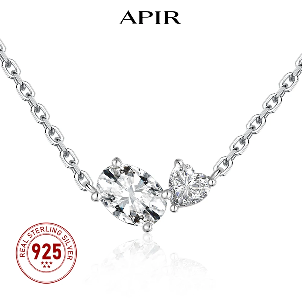 APIR 925 Sterling Silver 1.3ct Moissanite Dainty Pendant Necklace for Women 18cm Adjustable Necklace Anniversary Jewelry Gifts
APIR 925 Sterling Silver 1.3ct Moissanite Dainty Pendant Necklace for Women 18cm Adjustable Necklace Anniversary Jewelry Gifts