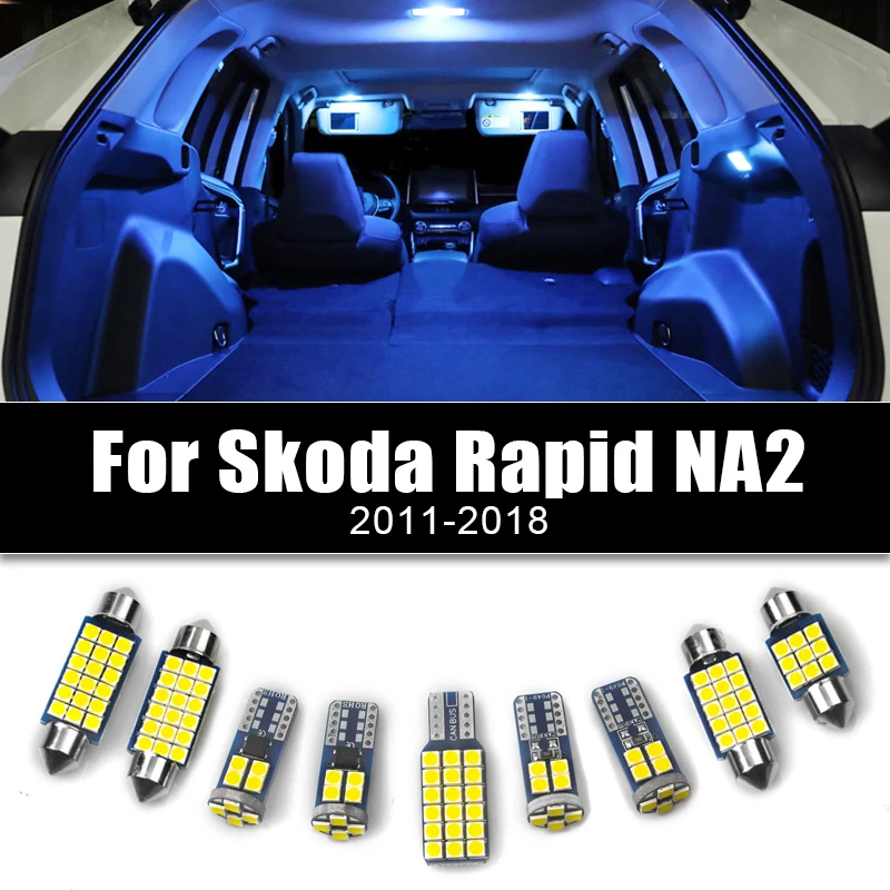 Автомобильные светодиодные лампы 12 В для Skoda Rapid NA2 2011-2014 2015 2016 2017 2018, Купольные лампы для чтения салона, аксессуары для освещения номерного знака
Автомобильные светодиодные лампы 12 В для Skoda Rapid NA2 2011-2014 2015 2016 2017 2018, Купольные лампы для чтения салона, аксессуары для освещения номерного знака