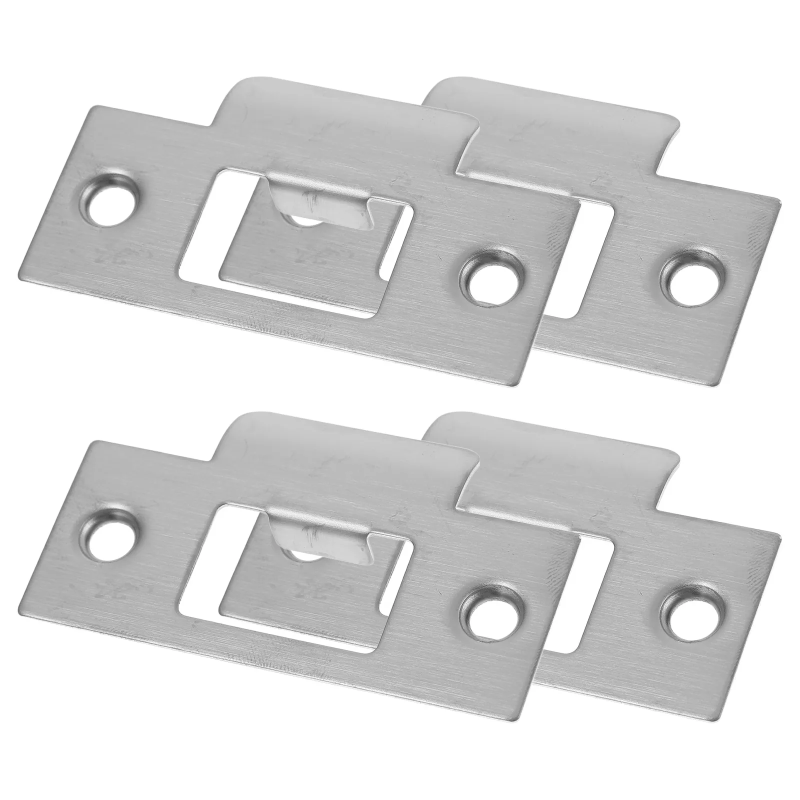 4pcs Strike Plate Stainless Steel Repair Kit For Home Door Reinforcement Durable Deadbolt Installation Hardware Accessory Front
4pcs Strike Plate Stainless Steel Repair Kit For Home Door Reinforcement Durable Deadbolt Installation Hardware Accessory Front