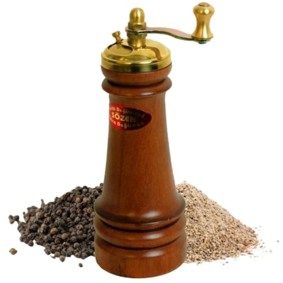 Sozen Manual Wooden Pepper Grinder 5" Handmade Manual Turkish Pepper Mill with Stainless Steel Burr Portable Hand Crank Spice G
Sozen Manual Wooden Pepper Grinder 5" Handmade Manual Turkish Pepper Mill with Stainless Steel Burr Portable Hand Crank Spice G