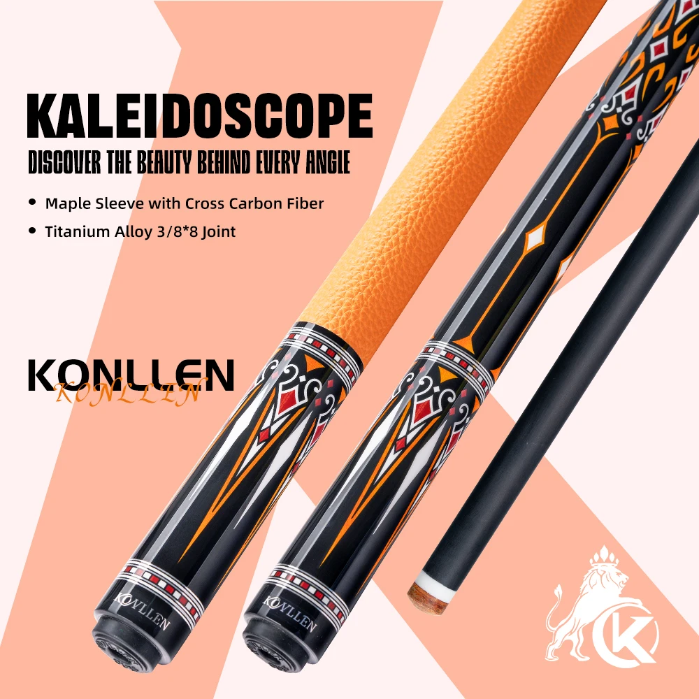 KONLLEN Carbon Fiber Pool Cue 2.0 – 58" Low Deflection Performance Cue for Improved Accuracy Consistency, 12.5mm Tip, Pro Taper
KONLLEN Carbon Fiber Pool Cue 2.0 – 58" Low Deflection Performance Cue for Improved Accuracy Consistency, 12.5mm Tip, Pro Taper