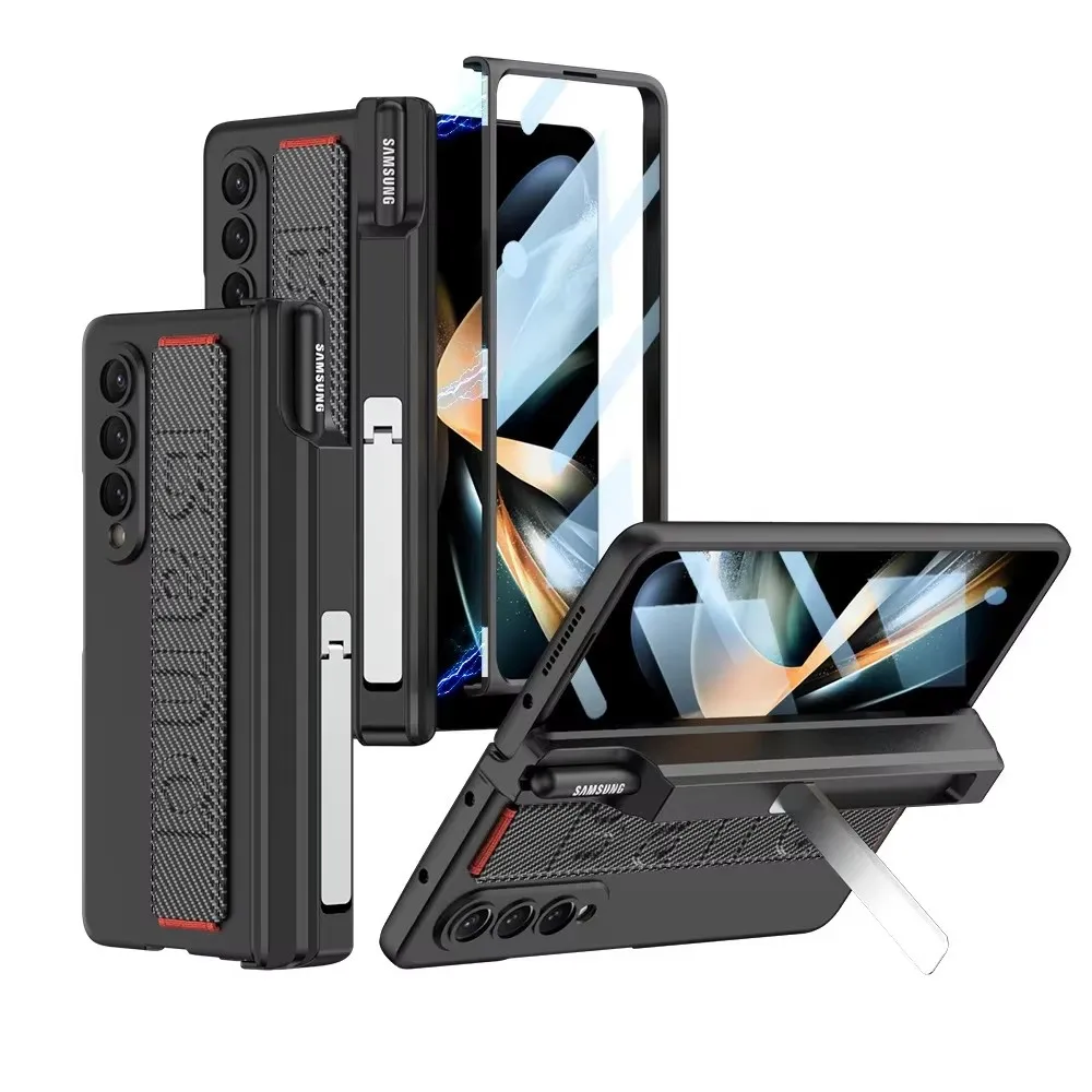 Wristband Magnetic Hinge Case for Samsung Galaxy Z Fold 6 5 4 3 Stand Pen Holder With Glass Film Z Fold6 Fold5 Protective Cover
Wristband Magnetic Hinge Case for Samsung Galaxy Z Fold 6 5 4 3 Stand Pen Holder With Glass Film Z Fold6 Fold5 Protective Cover