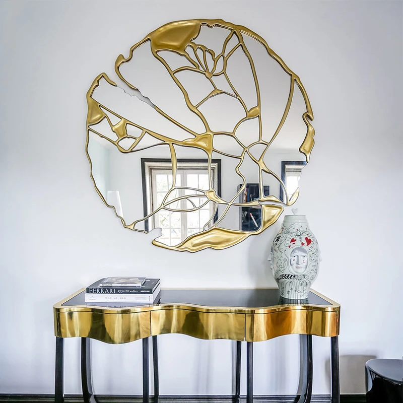 Makeup Big Decorative Mirror Golden Bedroom Wooden Decorative Mirror Aesthetic Toilet Wandspiegel Home Decoration Luxury YY50DM
Makeup Big Decorative Mirror Golden Bedroom Wooden Decorative Mirror Aesthetic Toilet Wandspiegel Home Decoration Luxury YY50DM