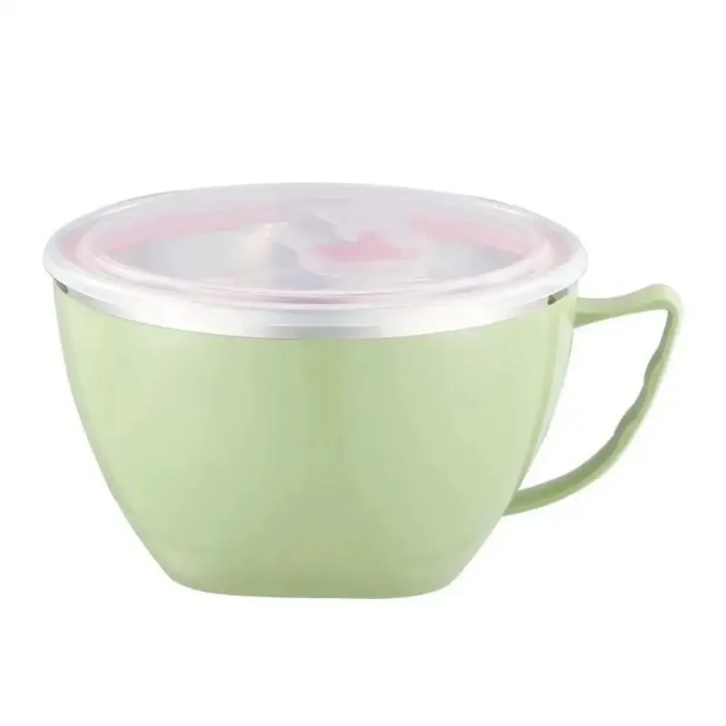 Stainless Steel Bowl with Handle Solid Color Anti Scalding Instant Noodles Mixing Bowl Kitchen Tableware Food Accessory
Stainless Steel Bowl with Handle Solid Color Anti Scalding Instant Noodles Mixing Bowl Kitchen Tableware Food Accessory