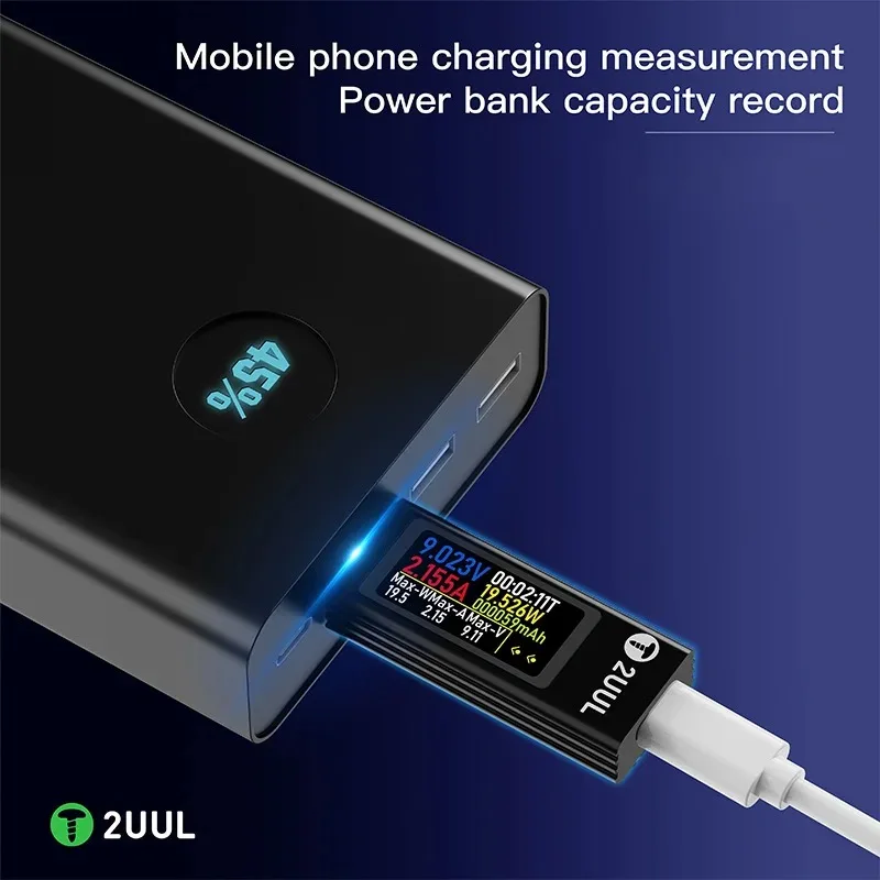 2UUL PW21 Портативный мини-детектор зарядки Type-C с ЖК-экраном, быстрое обнаружение для тестирования зарядного устройства телефона/планшета
2UUL PW21 Портативный мини-детектор зарядки Type-C с ЖК-экраном, быстрое обнаружение для тестирования зарядного устройства телефона/планшета