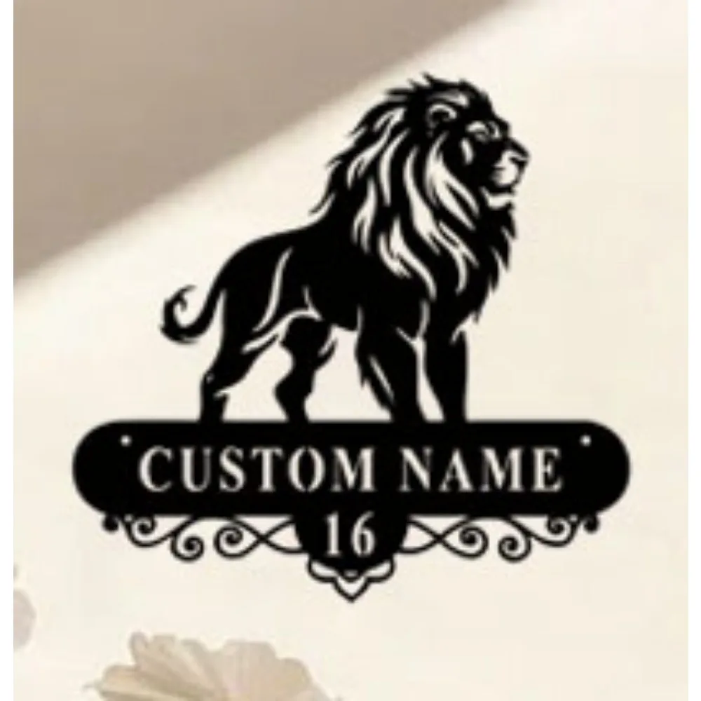 Classy Exquisite Custom Lion Metal Wall Sign Boasting Personalized House Number Perfect for Home Farmhouse Kitchen Adornment
Classy Exquisite Custom Lion Metal Wall Sign Boasting Personalized House Number Perfect for Home Farmhouse Kitchen Adornment