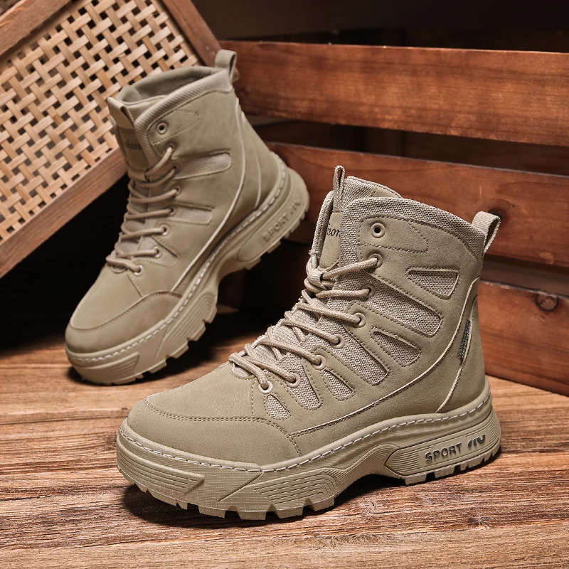 Мужские альпинистские ботинки, новые высокие кеды на шнуровке, уличные походные противоскользящие износостойкие теплые ботинки, удобная зимняя спортивная обувь
Мужские альпинистские ботинки, новые высокие кеды на шнуровке, уличные походные противоскользящие износостойкие теплые ботинки, удобная зимняя спортивная обувь