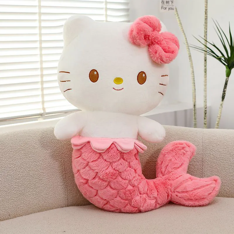 Cute Hello Kitty Plush Doll Cartoon Mermaid KT Cat Stuffed Animal Toys Dopamine Home Decoration Comfortable Pillow Plushie Gifts
Cute Hello Kitty Plush Doll Cartoon Mermaid KT Cat Stuffed Animal Toys Dopamine Home Decoration Comfortable Pillow Plushie Gifts