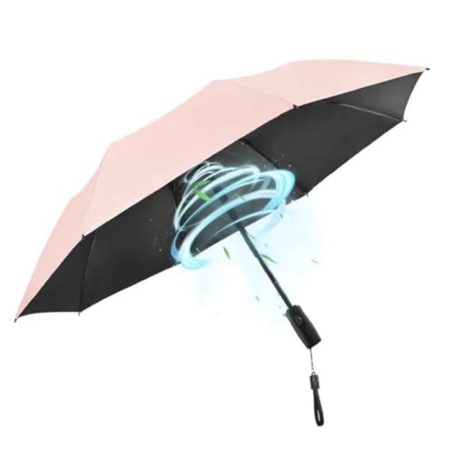 Portable Sun and Rain Umbrella with Personal Cooling Fan, UPF 50+, USB Rechargeable, Folding Compact Travel Umbrella for Hot Su
Portable Sun and Rain Umbrella with Personal Cooling Fan, UPF 50+, USB Rechargeable, Folding Compact Travel Umbrella for Hot Su