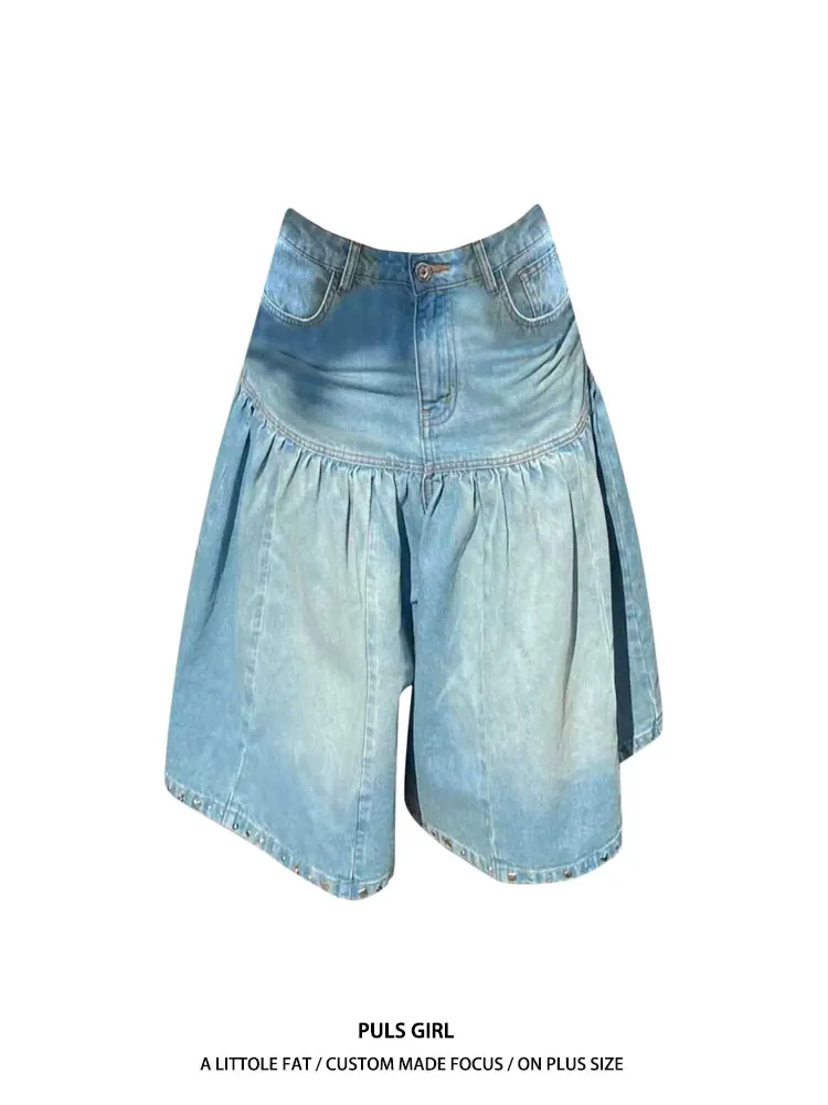 Retro American Washed Folded Design Wide Leg Jeans Women's Summer New Style Seven-Foot Pants High Waist Casual Pure Color
Retro American Washed Folded Design Wide Leg Jeans Women's Summer New Style Seven-Foot Pants High Waist Casual Pure Color