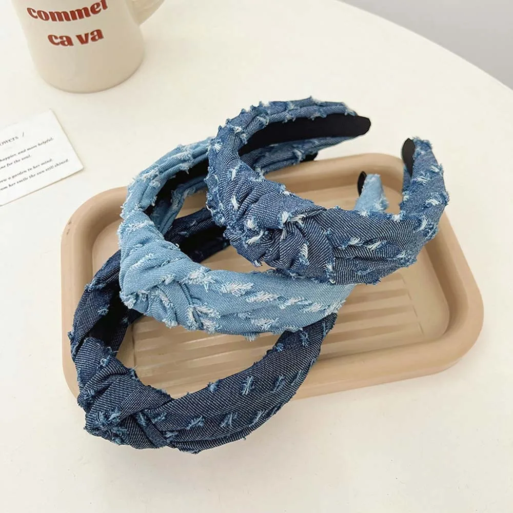 Denim Cloth Cowboy Headband Headdress Korean Style Denim Knotted Headband Hair Accessories Headwear Cowboy Hair Bands
Denim Cloth Cowboy Headband Headdress Korean Style Denim Knotted Headband Hair Accessories Headwear Cowboy Hair Bands