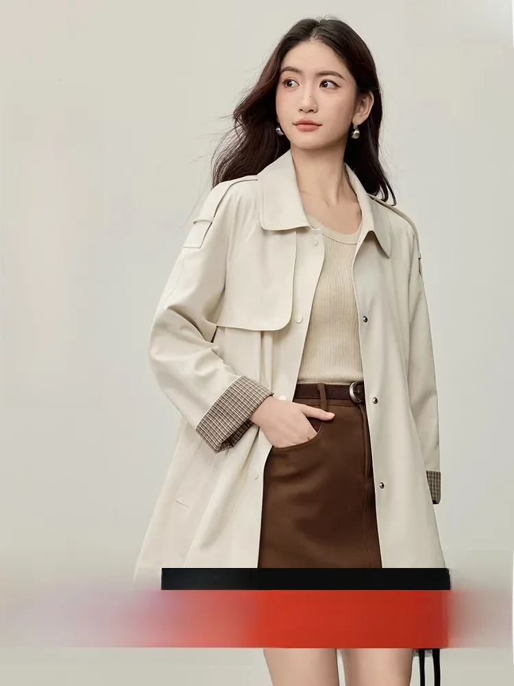 Женское клетчатое пальто с регулируемым шнурком, осень 2023, новинка Sle, стильное двустороннее пальто средней длины, длинное пальто из полиэфирного волокна
Женское клетчатое пальто с регулируемым шнурком, осень 2023, новинка Sle, стильное двустороннее пальто средней длины, длинное пальто из полиэфирного волокна