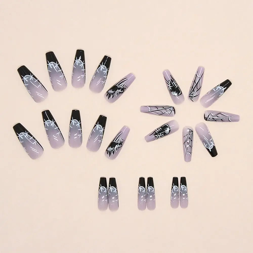 24pcs Funky Full Cover Halloween Fake Nails Detachable Wearable Gradient Nails Long Length Press on Nails Halloween
24pcs Funky Full Cover Halloween Fake Nails Detachable Wearable Gradient Nails Long Length Press on Nails Halloween