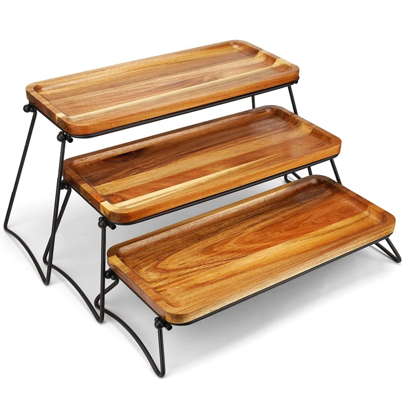 3 Tier Cupcake Stand And Towers Serving Tray For Party, Wooden Dessert Table Display Set, Decorative Tiered Tray Decor Durable
3 Tier Cupcake Stand And Towers Serving Tray For Party, Wooden Dessert Table Display Set, Decorative Tiered Tray Decor Durable