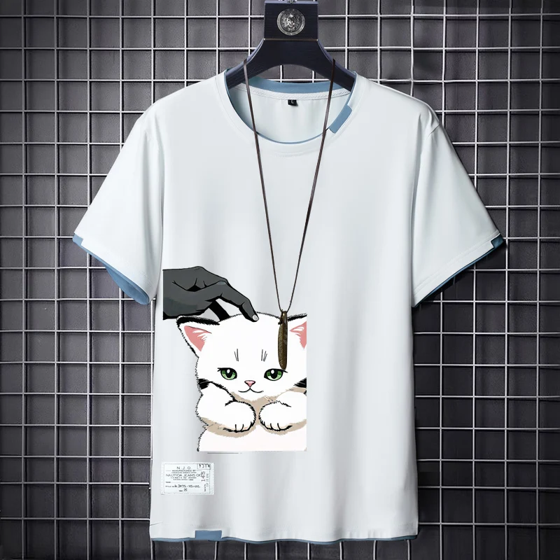 Loose Fit Men's T-irt ort Sve round Ne Printed Casual Top for Youth Summer Breathable Polyester Blend Trendy Wear
Loose Fit Men's T-irt ort Sve round Ne Printed Casual Top for Youth Summer Breathable Polyester Blend Trendy Wear