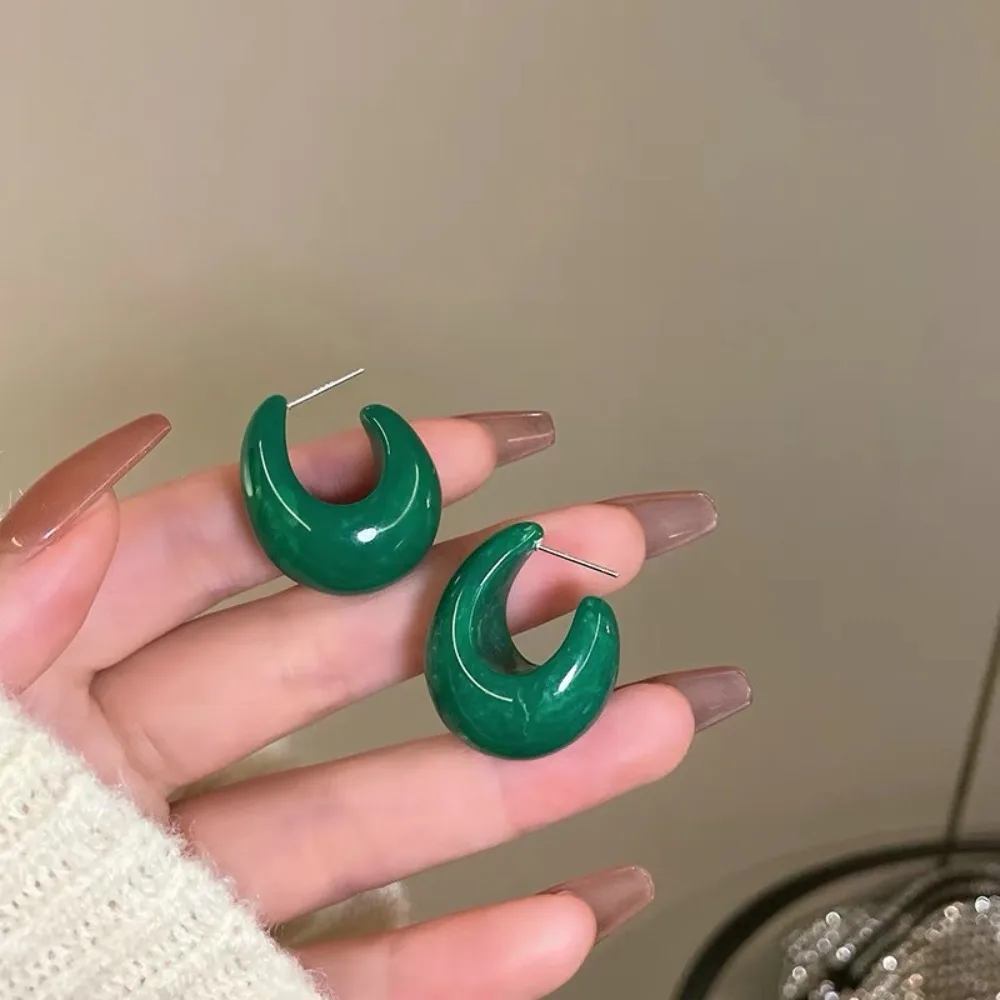 Retro Charm Geometric Water Drop U-shaped Deep Grandmother Green Resin Stud Earrings for Women Temperament Simple Jewelry Gifts
Retro Charm Geometric Water Drop U-shaped Deep Grandmother Green Resin Stud Earrings for Women Temperament Simple Jewelry Gifts