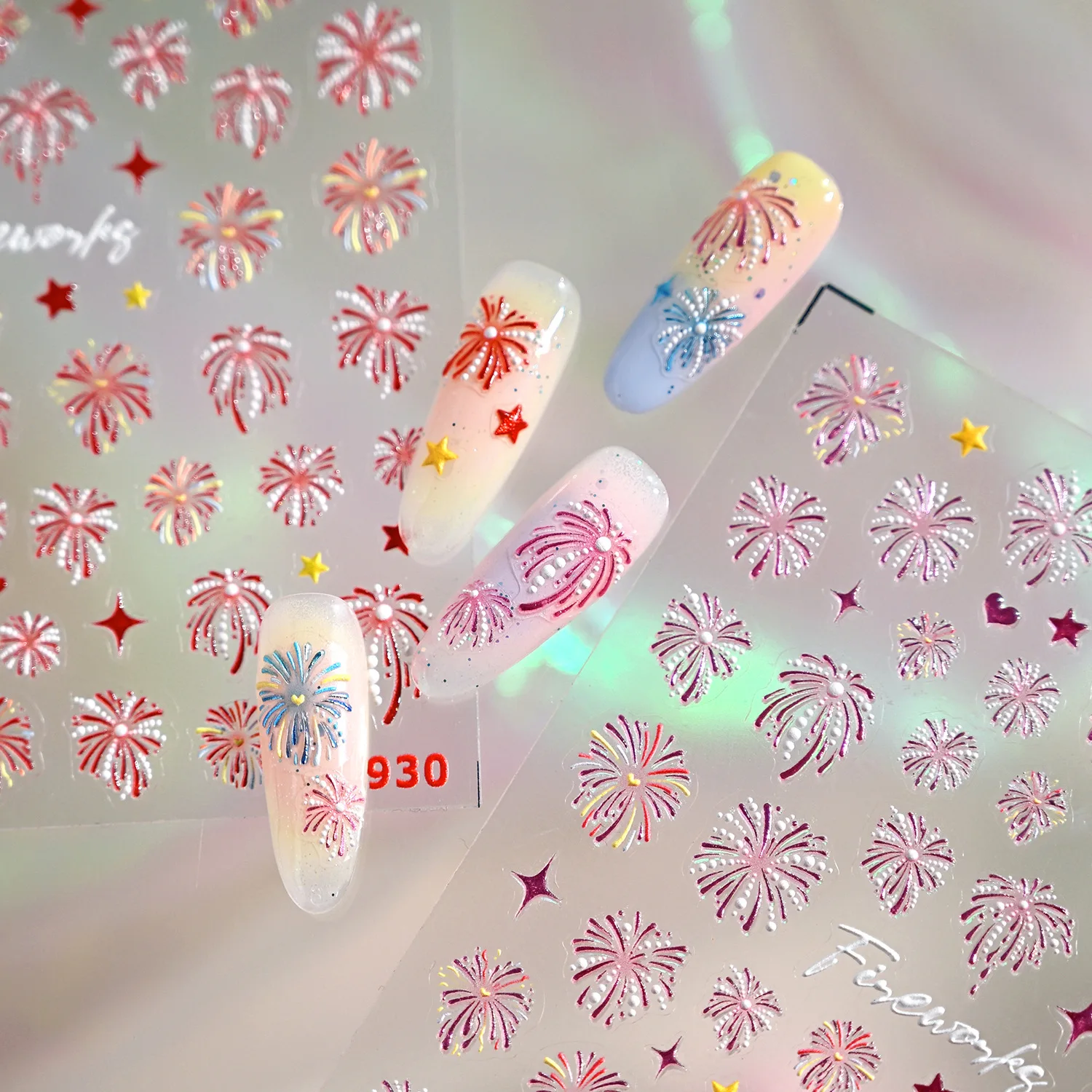 Glitter Red Purple White Colorful Firework Stars Love 3D Jelly Self Adhesive Nail Art Sticker Sparkling Festival Manicure Decals
Glitter Red Purple White Colorful Firework Stars Love 3D Jelly Self Adhesive Nail Art Sticker Sparkling Festival Manicure Decals