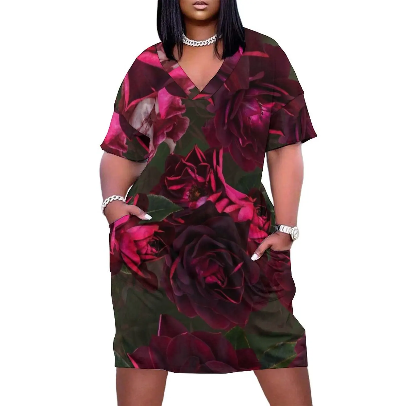 Night Roses Botanical MidNight Garden I Nightgarden Loose Pocket Dress Dress woman Woman clothing party dresses woman
Night Roses Botanical MidNight Garden I Nightgarden Loose Pocket Dress Dress woman Woman clothing party dresses woman