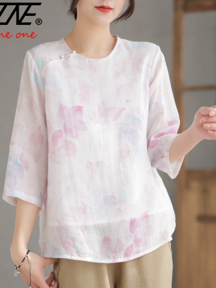 Plus Size Summer Oversized Top Shirts Floral Blouses Korean Style Linen Printed Shirt Vintage Casual Women's Blouse Blusas
Plus Size Summer Oversized Top Shirts Floral Blouses Korean Style Linen Printed Shirt Vintage Casual Women's Blouse Blusas