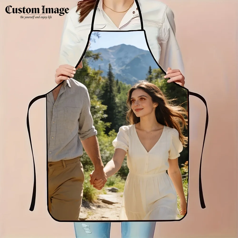 1Pc Personalized Apron Custom Photo Text Slogan, Unisex DIY Kitchen Cooking Gift, 2D Flat Printing
1Pc Personalized Apron Custom Photo Text Slogan, Unisex DIY Kitchen Cooking Gift, 2D Flat Printing