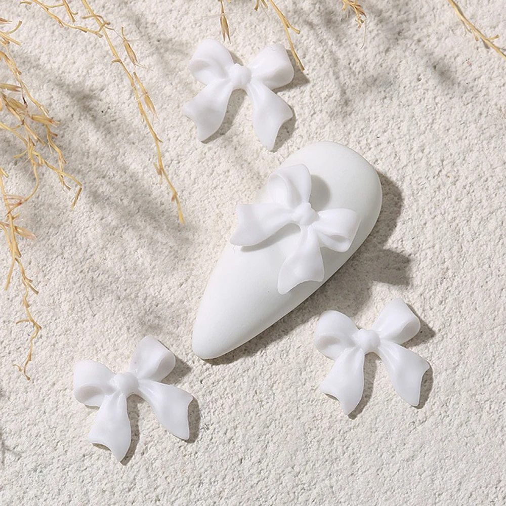 50pcs White Long Ribbon Nail Art Charm 3D Resin Kawaii Fairy Ribbon Flatback Nail Decoration DIY Japanese Nail Accessories
50pcs White Long Ribbon Nail Art Charm 3D Resin Kawaii Fairy Ribbon Flatback Nail Decoration DIY Japanese Nail Accessories