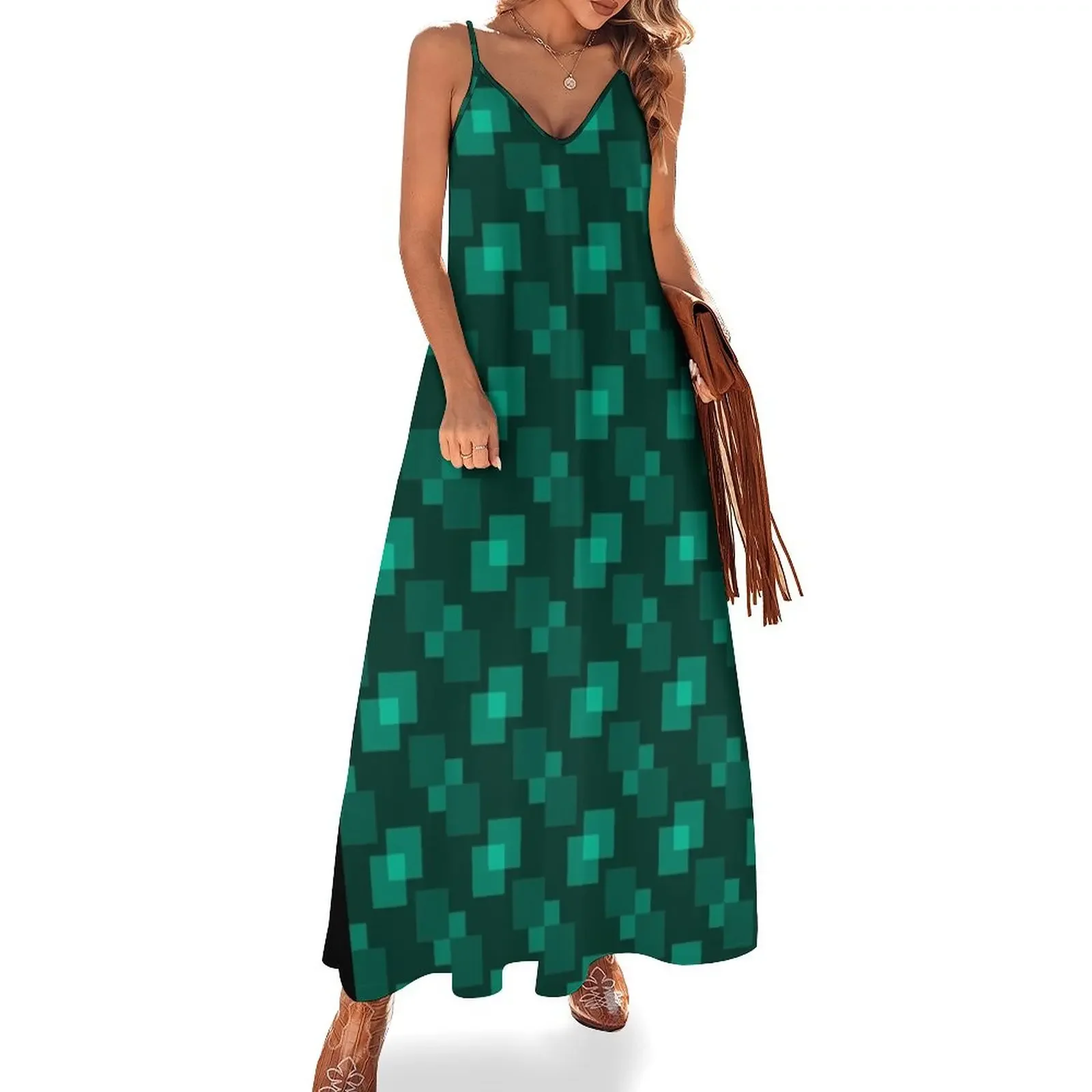 Square Pattern Designs: Teal Sleeveless Dress prom dress elegant evening dresses for women 2025
Square Pattern Designs: Teal Sleeveless Dress prom dress elegant evening dresses for women 2025