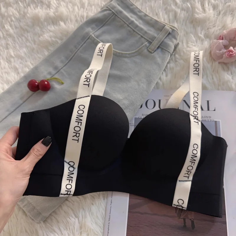 Sexy Style Bra Woman Underwear Letter Small Chest Push Up Brasieres Girl Thicken Wireless Bras Lady Beautiful Lingerie
Sexy Style Bra Woman Underwear Letter Small Chest Push Up Brasieres Girl Thicken Wireless Bras Lady Beautiful Lingerie