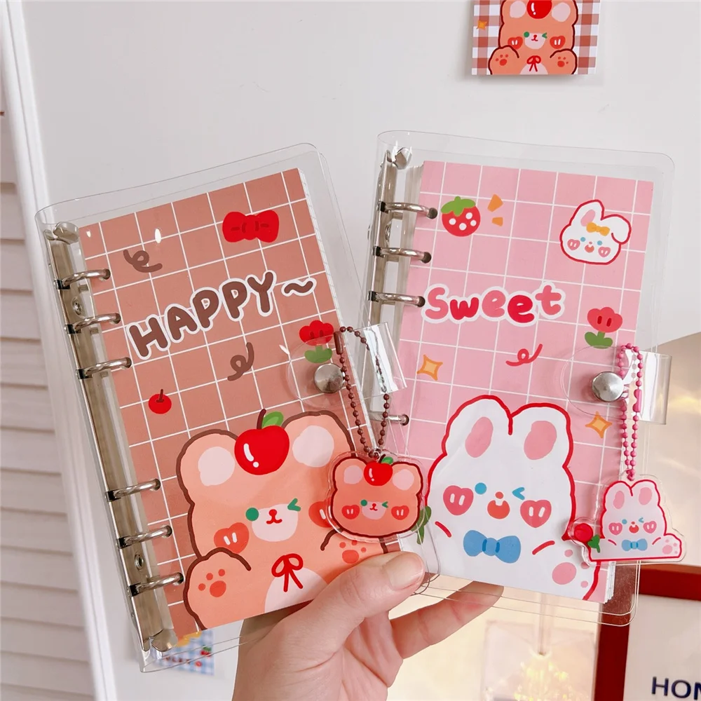 Creative Notebook Mini Three-hole Loose-leaf Hand Ledger Cute Cartoon Girl Diary Book Student Notebook Stationary
Creative Notebook Mini Three-hole Loose-leaf Hand Ledger Cute Cartoon Girl Diary Book Student Notebook Stationary