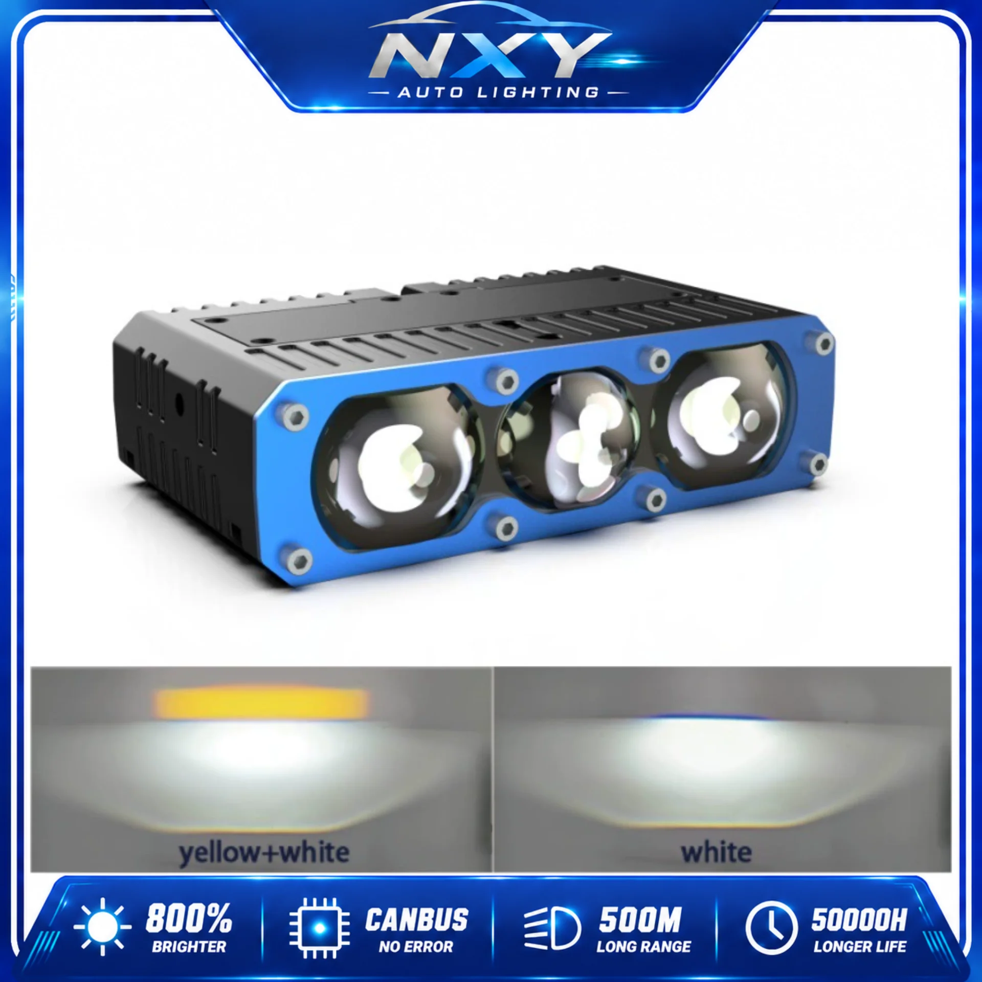 NXY A13 Triple Lens LED Spotlight 220W Super Bright Grill Light High Power Focus Beam Car Motorcycle DRL Grille Lamp Offroad Kit
NXY A13 Triple Lens LED Spotlight 220W Super Bright Grill Light High Power Focus Beam Car Motorcycle DRL Grille Lamp Offroad Kit