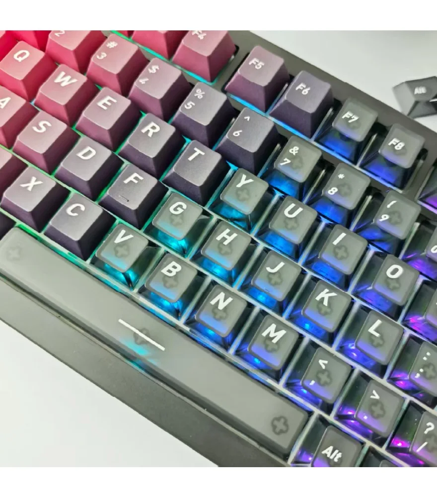 Sublimation PC fog through gradual change color personality original highly customized mechanical keyboard
Sublimation PC fog through gradual change color personality original highly customized mechanical keyboard