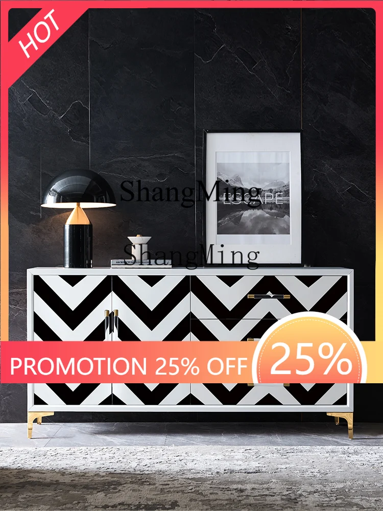 FG Light Luxury Sideboard Cabinet Postmodern Minimalist Living Room Entrance Hallway Dining Room Storage Capacity Tea Cabinet
FG Light Luxury Sideboard Cabinet Postmodern Minimalist Living Room Entrance Hallway Dining Room Storage Capacity Tea Cabinet