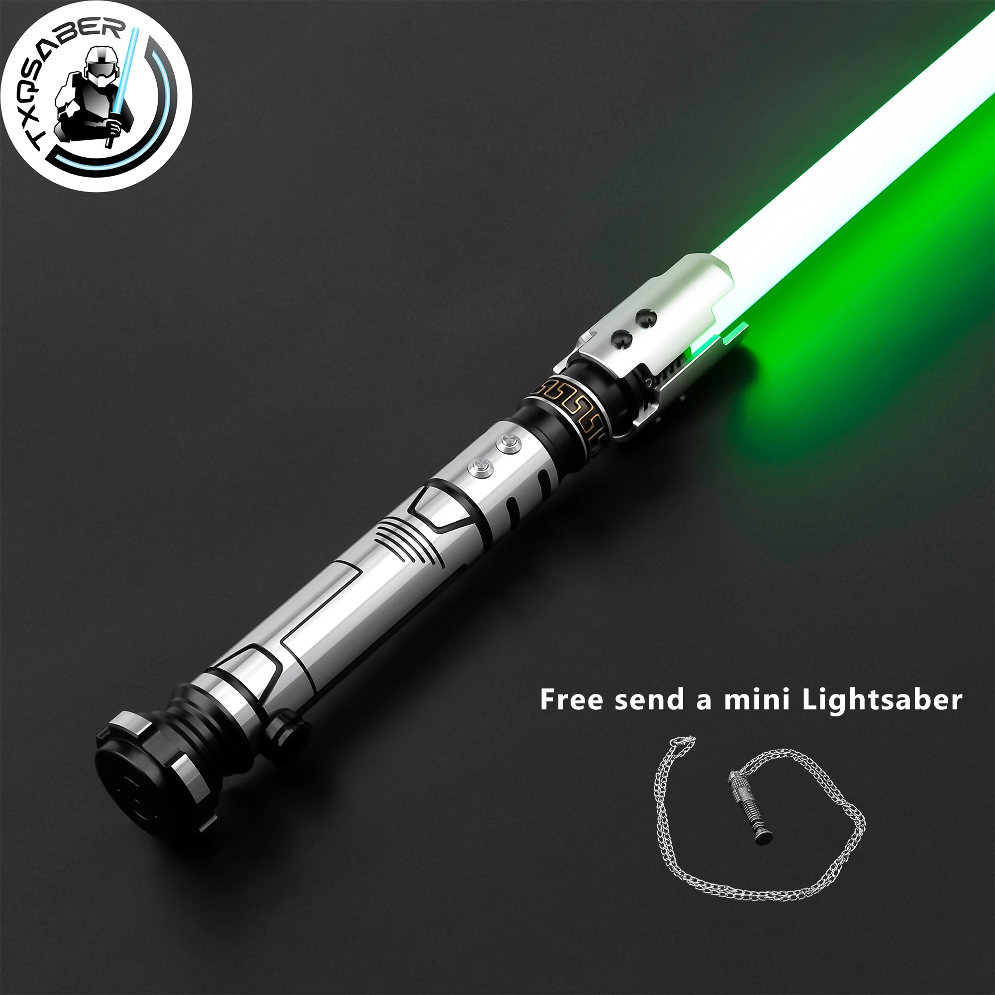 TXQSABER Lightsaber Judger SDRGB Neo Pixel Metal Handle Light Sword Smooth Swing FOC Blaster Laser Sword for Cosplay Adult Toys
TXQSABER Lightsaber Judger SDRGB Neo Pixel Metal Handle Light Sword Smooth Swing FOC Blaster Laser Sword for Cosplay Adult Toys