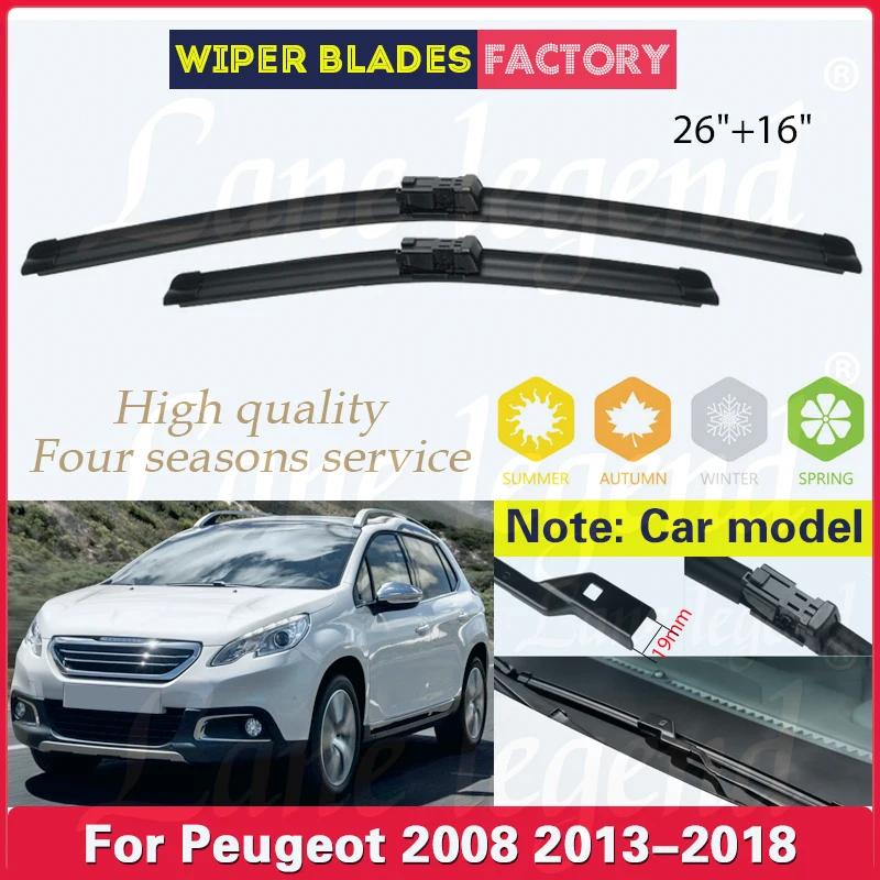 Щетки стеклоочистителя LHD для Peugeot 2008, 2013, 2014, 2016, 2017, 2018, 26 + 16 дюймов
Щетки стеклоочистителя LHD для Peugeot 2008, 2013, 2014, 2016, 2017, 2018, 26 + 16 дюймов