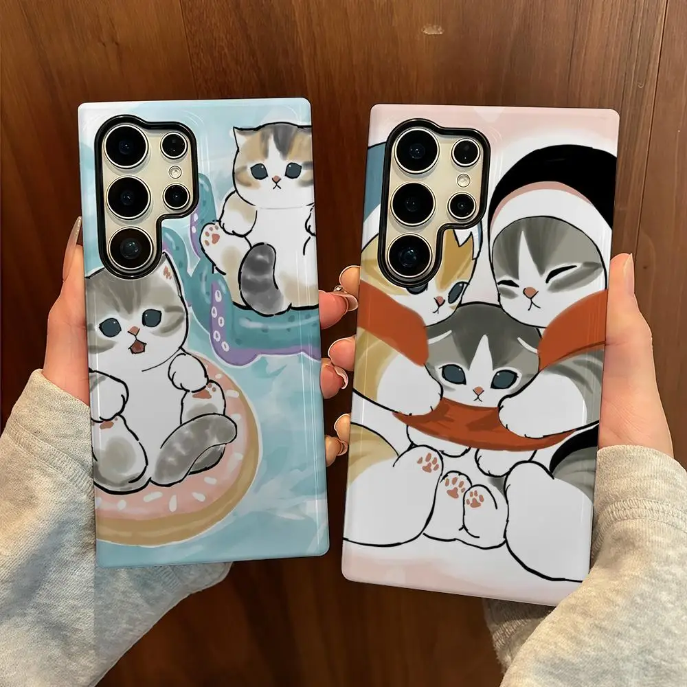 M-Mofusand Cat Phone Case For Samsung S25 Film Shell Luxury GalaxyS24Ultra 23plus S22 21 A56 36 26 16 Double layer Cover 
M-Mofusand Cat Phone Case For Samsung S25 Film Shell Luxury GalaxyS24Ultra 23plus S22 21 A56 36 26 16 Double layer Cover