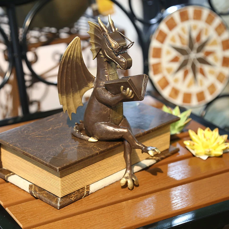 Dragon Reading Book Statue Garden Animal Sculpture Decorative Resin Figurines Art Collectible Gifts Home Desk Dragon Ornaments
Dragon Reading Book Statue Garden Animal Sculpture Decorative Resin Figurines Art Collectible Gifts Home Desk Dragon Ornaments