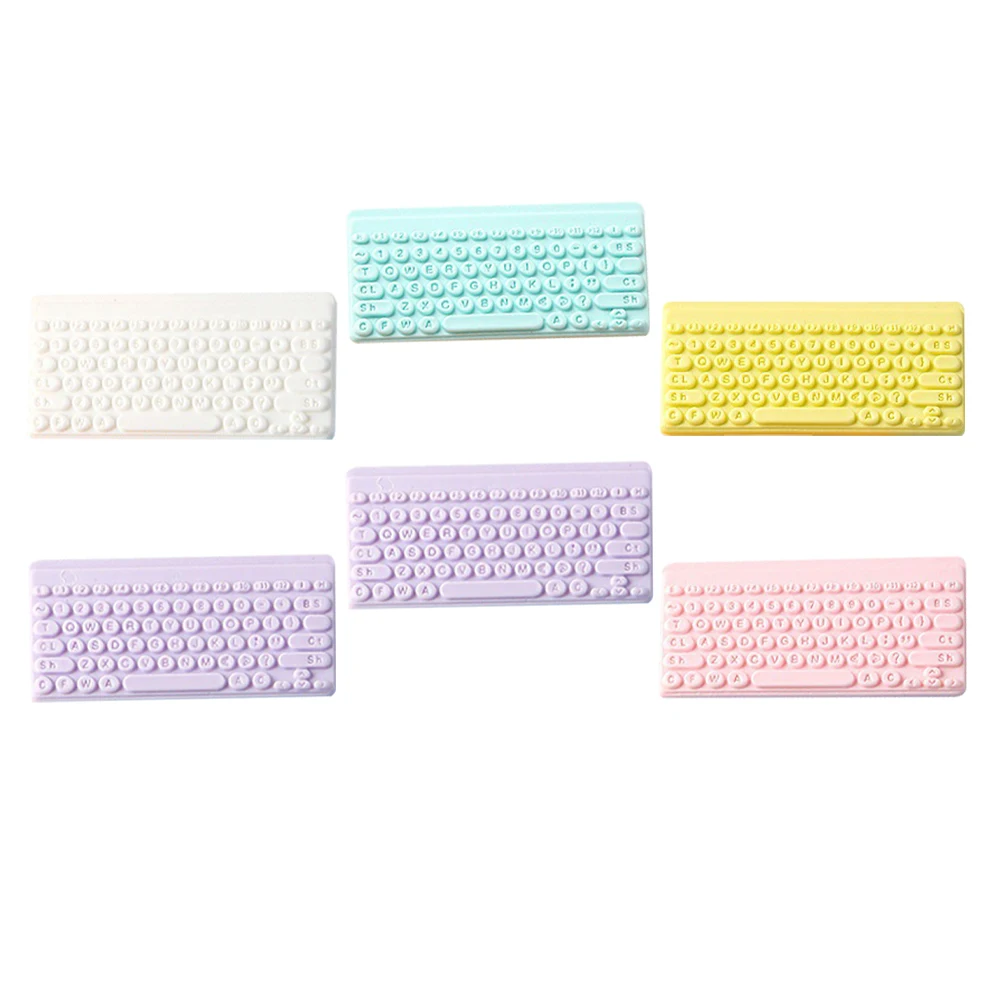 6pcs Simulated Keyboard Mini Charms Resin Craft Supplies DIY Accessories Keychain Decorations Jewelry Making Materials Dollhouse
6pcs Simulated Keyboard Mini Charms Resin Craft Supplies DIY Accessories Keychain Decorations Jewelry Making Materials Dollhouse