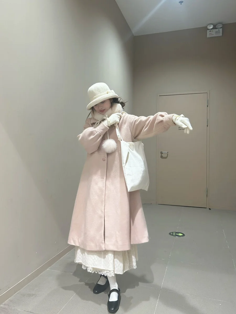 Винтажное шерстяное пальто Pinkstar, новинка весны, женская юбка-пальто средней длины, на одной пуговице
Винтажное шерстяное пальто Pinkstar, новинка весны, женская юбка-пальто средней длины, на одной пуговице