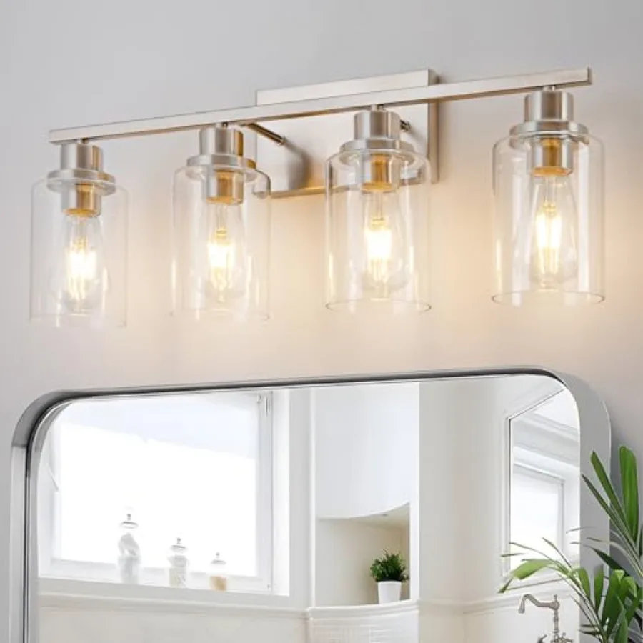 Bathroom Fixtures Brushed Nickel Vanity Over Mirror Modern Farmhouse Wall ing Sconces Wall Lamp for Bathroom, Bedroom, Living R
Bathroom Fixtures Brushed Nickel Vanity Over Mirror Modern Farmhouse Wall ing Sconces Wall Lamp for Bathroom, Bedroom, Living R