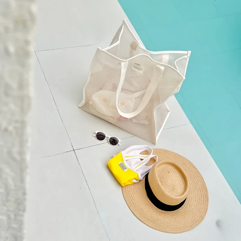 Breathable Larg Capacity Beach Portable Outdoor Leisure Storage Summer Swimming Fitness Vacation Travel Daily Sundries Organizer
Breathable Larg Capacity Beach Portable Outdoor Leisure Storage Summer Swimming Fitness Vacation Travel Daily Sundries Organizer