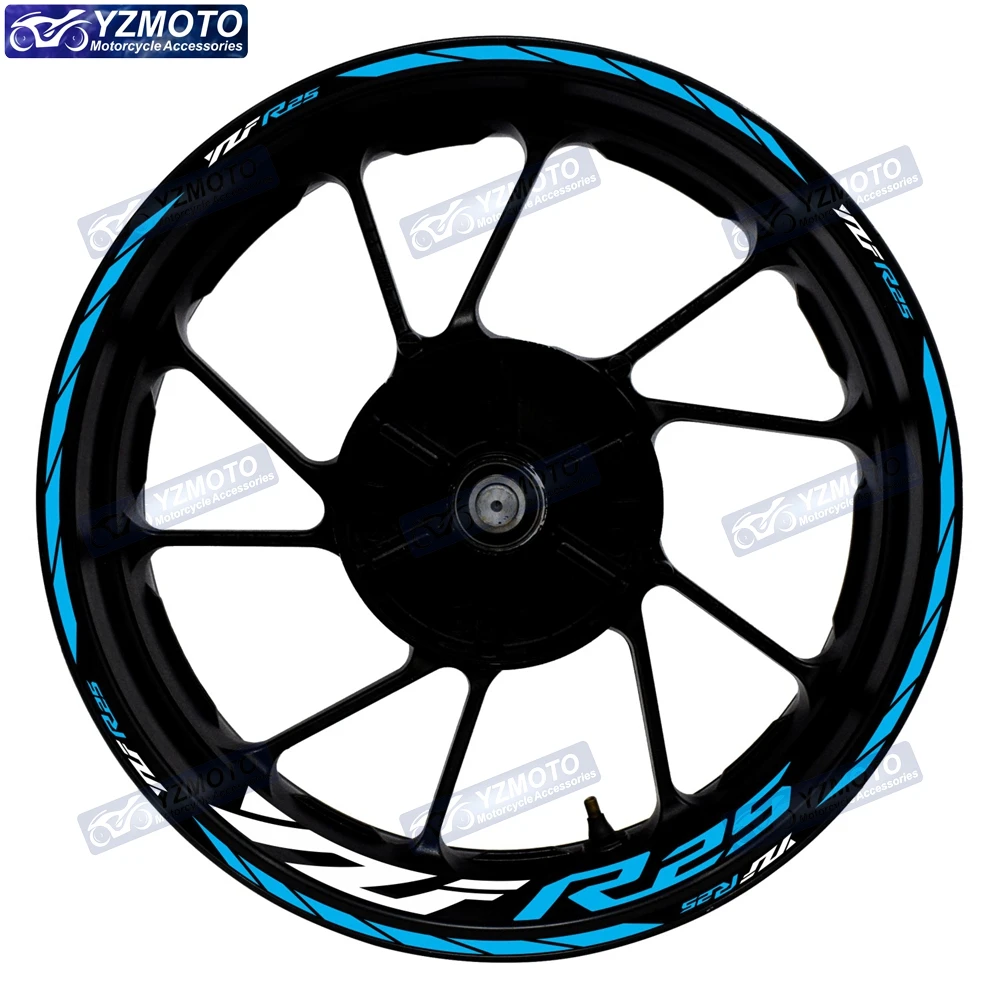 For YAMAHA YZF R25 YZF-R25 Motorcycle 17 Inch Front And Rear Wheel Hub Sticker Decal Waterproof Reflective Rim Stickers
For YAMAHA YZF R25 YZF-R25 Motorcycle 17 Inch Front And Rear Wheel Hub Sticker Decal Waterproof Reflective Rim Stickers