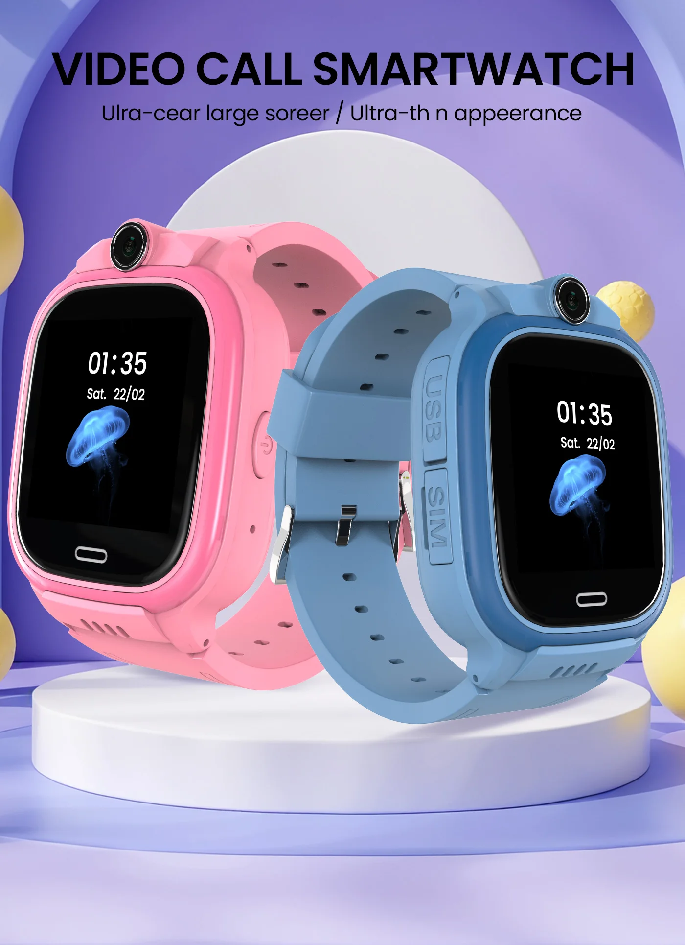 Smart Baby Watch for Children 4G GPS Tracker Anti-Lost Body Temp Monitor Video Call Features Y10
Smart Baby Watch for Children 4G GPS Tracker Anti-Lost Body Temp Monitor Video Call Features Y10