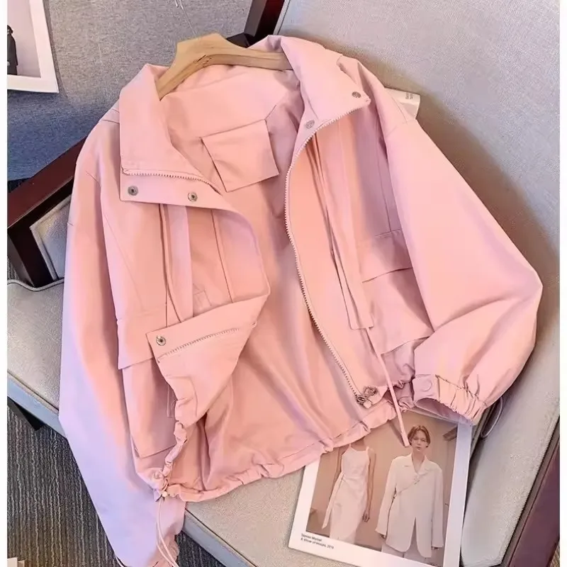 Women Casual Short Hooded Jacket 2026 New Spring Autumn Thin Zipper Basic Coat Loose Female Windbreaker Outerwear
Women Casual Short Hooded Jacket 2026 New Spring Autumn Thin Zipper Basic Coat Loose Female Windbreaker Outerwear