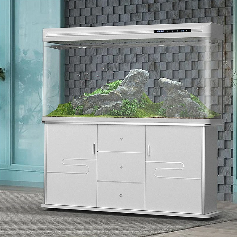 Modern Minimalist Floor-Standing Self-Cleaning Goldfish Tank with Built-in Cabinet Ultra Clear Glass Eco Aquarium Products FYFT
Modern Minimalist Floor-Standing Self-Cleaning Goldfish Tank with Built-in Cabinet Ultra Clear Glass Eco Aquarium Products FYFT