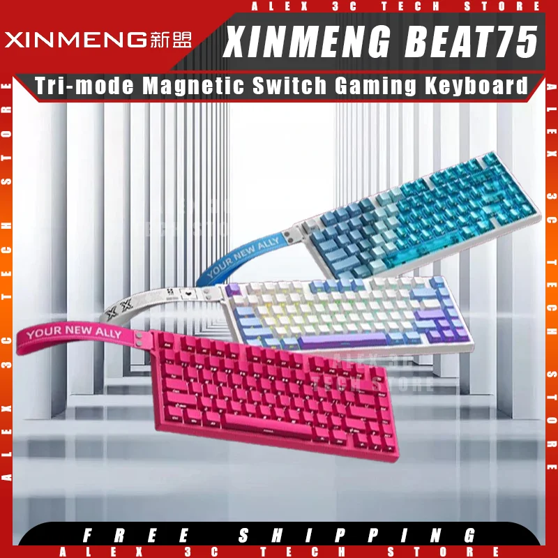 XINMENG BEAT75 Mechanical Keyboard Tri-mode Wireless Magnetic Switch 8k Polling Rate Esports Ergonomics RGB Pc Gamer Accessories
XINMENG BEAT75 Mechanical Keyboard Tri-mode Wireless Magnetic Switch 8k Polling Rate Esports Ergonomics RGB Pc Gamer Accessories