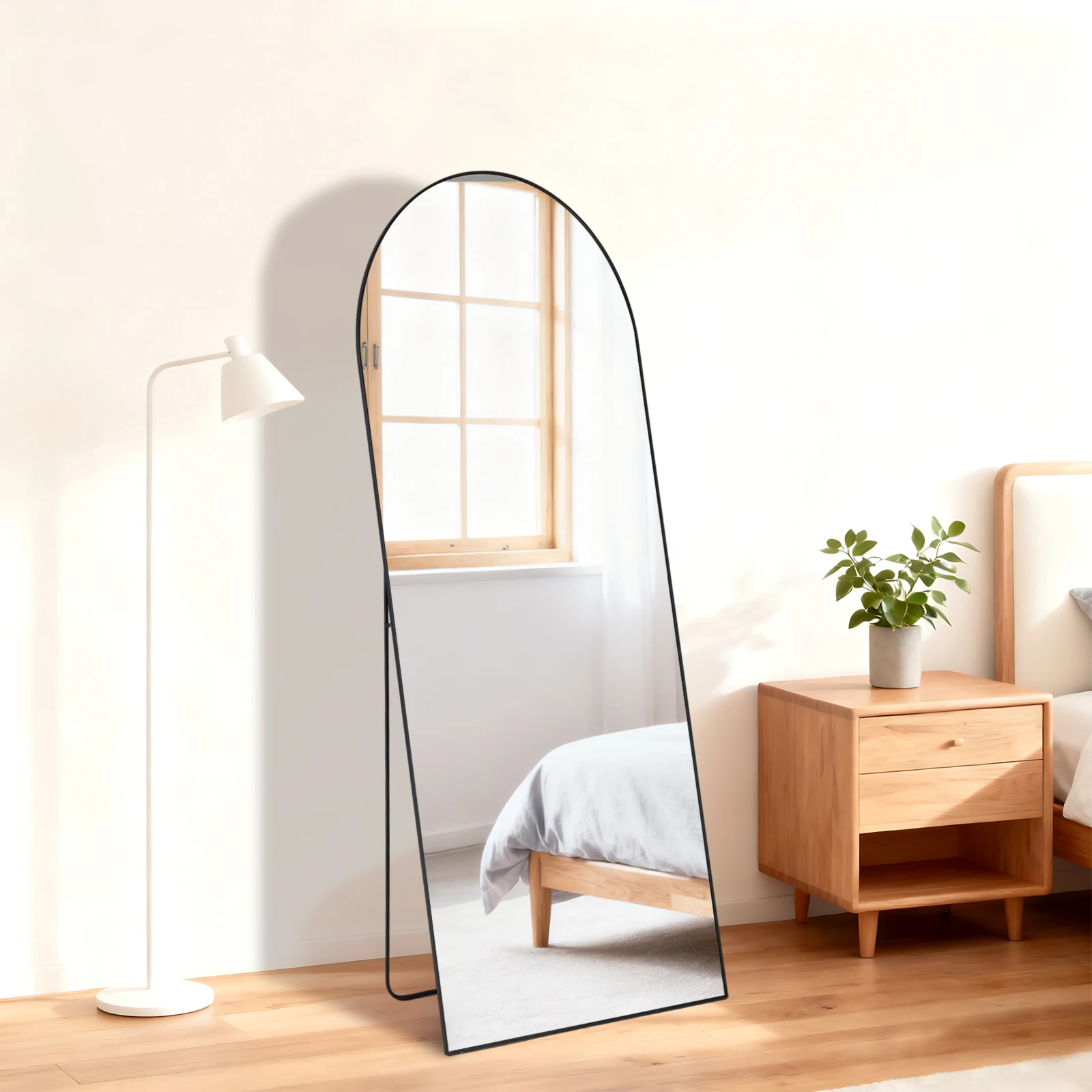 56"x15" Rectangle Full Length Mirror, Full Body Standing Mirror Floor Mirrors
56"x15" Rectangle Full Length Mirror, Full Body Standing Mirror Floor Mirrors