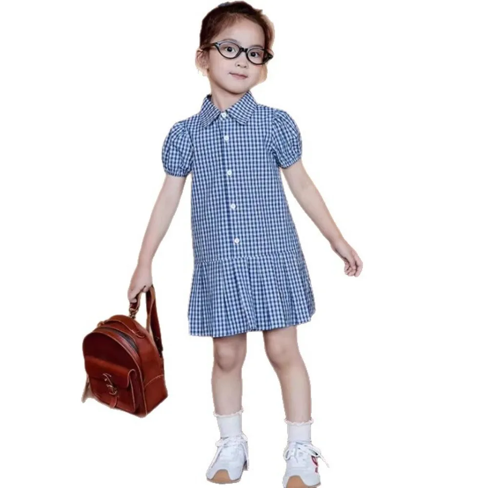 2026 Summer 1-9Y Girls Preppy Style Dress, Single Breasted Shirt Dress Kids Casual Dress for90-140cm
2026 Summer 1-9Y Girls Preppy Style Dress, Single Breasted Shirt Dress Kids Casual Dress for90-140cm