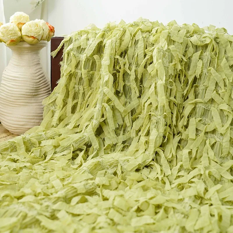 Small Fresh Long Fringed Rough Edge Pleated Elastic Embroidered Fabric Mori Dress Skirt Halter Shirt Chiffon Fabric
Small Fresh Long Fringed Rough Edge Pleated Elastic Embroidered Fabric Mori Dress Skirt Halter Shirt Chiffon Fabric