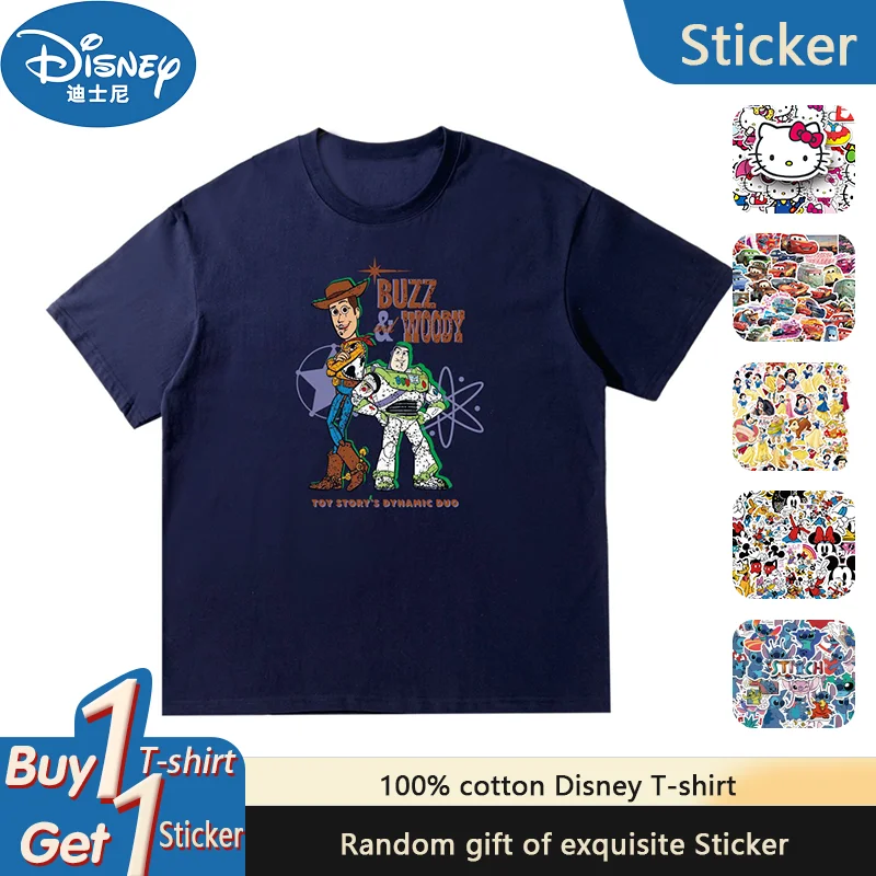 100% Pure Cotton Short Sleeved Round Neck Couple T-shirt Buzz Lightyear Woody Union
100% Pure Cotton Short Sleeved Round Neck Couple T-shirt Buzz Lightyear Woody Union