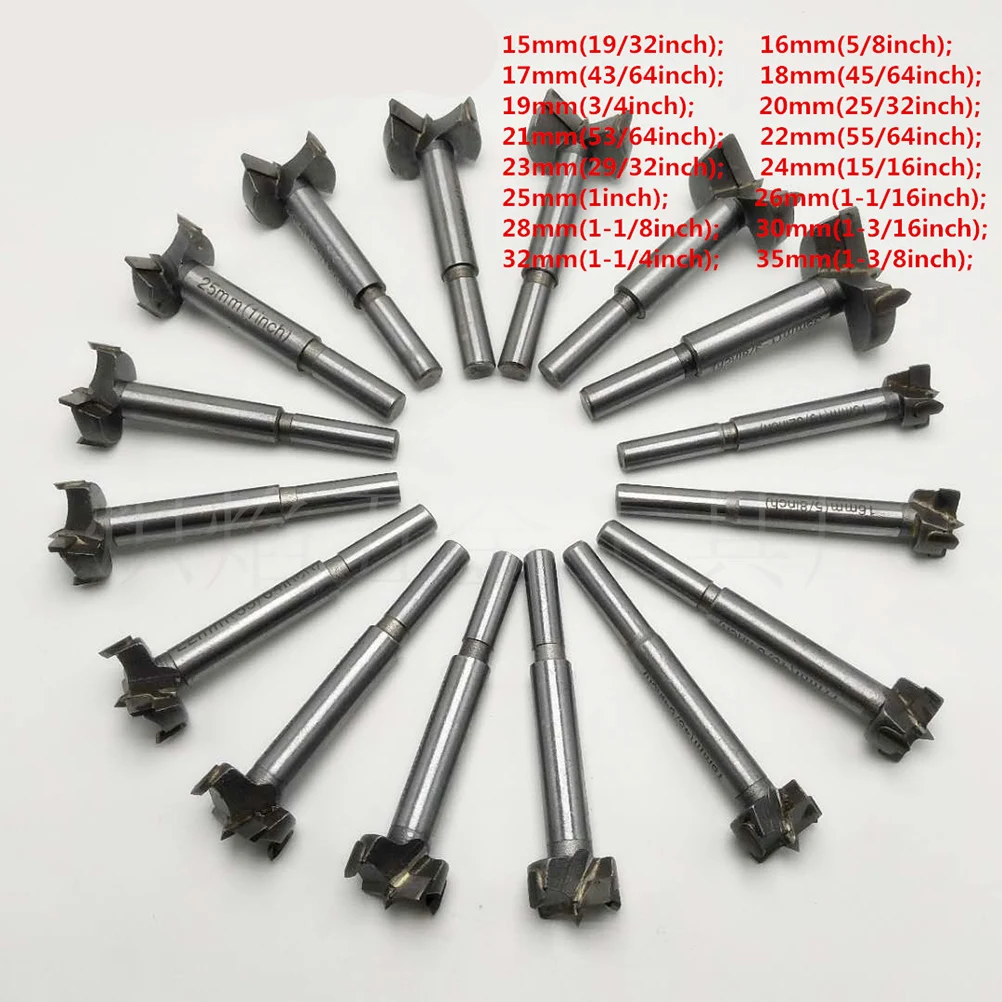 16pcs Woodworking Hole Saw Carbide Forstner Drill Bit Auger Power Tool Cutter High Quality Alloy Positioning Plate Powder
16pcs Woodworking Hole Saw Carbide Forstner Drill Bit Auger Power Tool Cutter High Quality Alloy Positioning Plate Powder